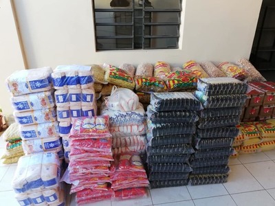 VII REGIÓN SANITARIA RECEPCIONA INSUMOS ALIMENTICIOS