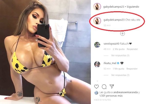 “Cherakuete”, dijo Gaby en su Instagram | Crónica