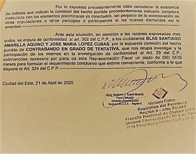 Fiscal comenzó a “BLANQUEAR” esquema de CONTRABANDO manejado por ADUANEROS