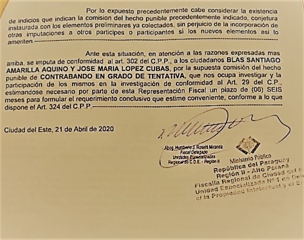 Fiscal comenzó a “BLANQUEAR” esquema de CONTRABANDO manejado por ADUANEROS