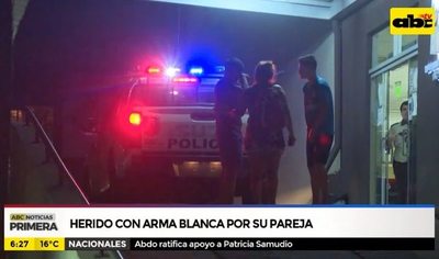 Herido por su pareja con arma blanca - ABC Noticias - ABC Color