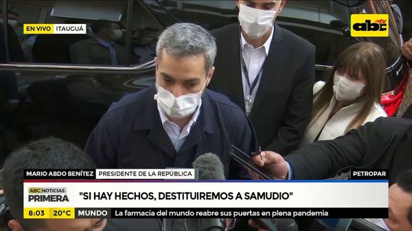 Mario Abdo: “Si hay hechos destituiremos a Samudio” - ABC Noticias - ABC Color