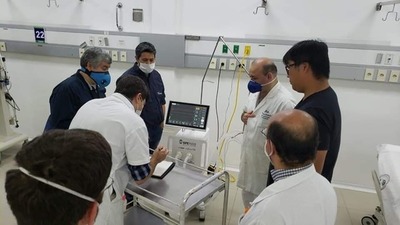 LUQUEÑOS DESARROLLAN PRUEBAS DE MODELO DE RESPIRADOR.