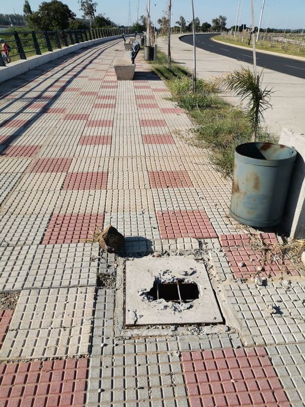 Robo de equipamientos de la Costanera se volvió una constante - Nacionales - ABC Color