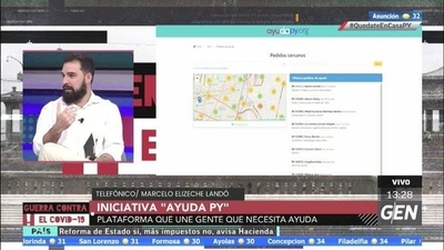 HOY / Marcelo Elizeche Landó, sobre la plataforma “Ayuda Py”, aumentó la cantidad de ayuda a personas que necesitan