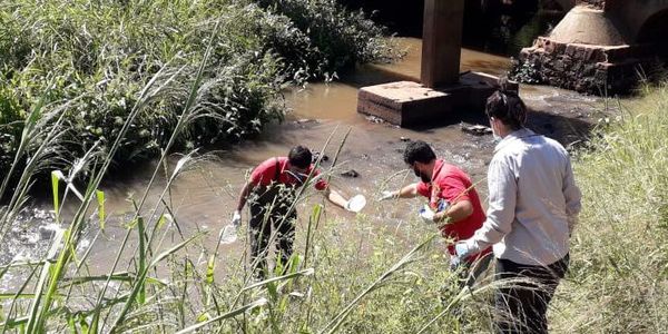 Toman muestras de la cuenca del Lago Ypacaraí - Nacionales - ABC Color