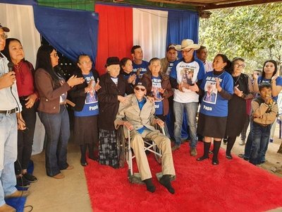 Último excombatiente de Puentesiño celebró 106 años de vida - Paraguay Informa