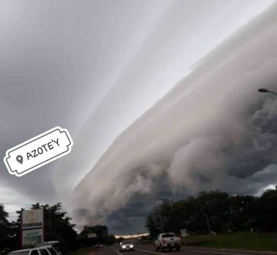 Cinturón de nube atrajo las miradas en el norte del país - Paraguay Informa