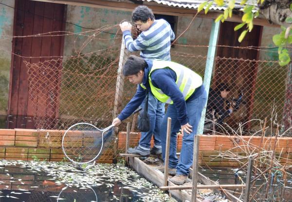 Ciudadanos se manifestaron por mortandad de los peces - Paraguay Informa