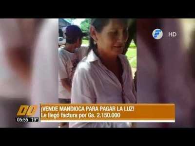 Vende mandioca hervida para pagar factura de ANDE - Paraguay Informa