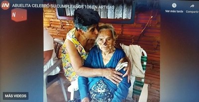 Abuelita cumplió 106 años de vida rodeada de su familia - Paraguay Informa