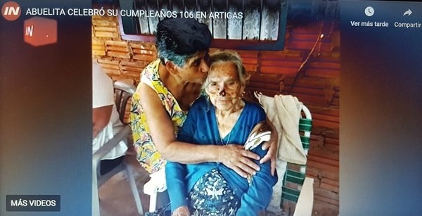 Abuelita cumplió 106 años de vida rodeada de su familia - Paraguay Informa