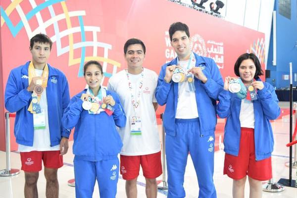 Paraguay logra récord de medallas en los Juegos Mundiales de Abu Dhabi - Paraguay Informa