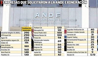 Piden a ANDE exoneración de la potencia reservada - Economía - ABC Color