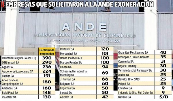 Piden a ANDE exoneración de la potencia reservada - Economía - ABC Color
