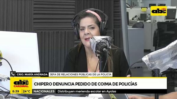 Chipero denuncia pedido de coima de policías - ABC Noticias - ABC Color