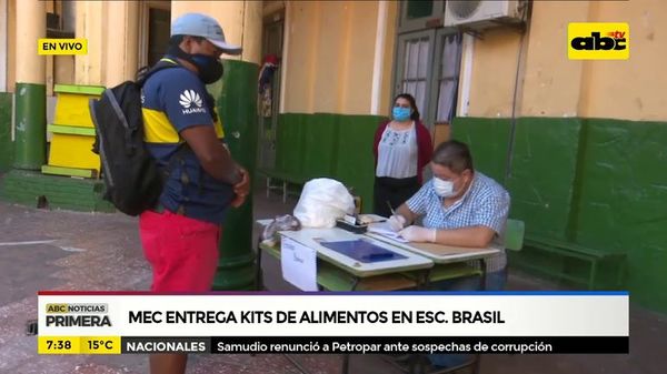 MEC entrega kits de alimentos en Escuela Brasil - ABC Noticias - ABC Color