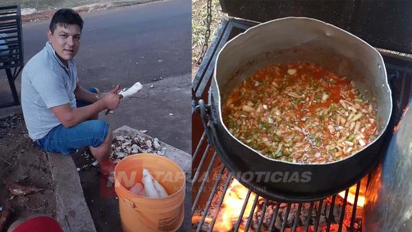 FUE BENEFICIADO CON PYTYVO Y LO DESTINÓ A OLLAS POPULARES