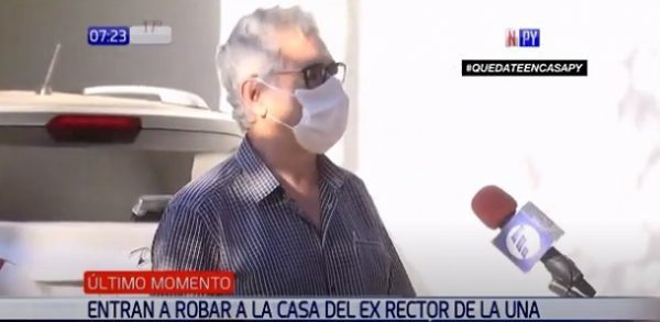Exrector Froilán Peralta sufre robo en su casa