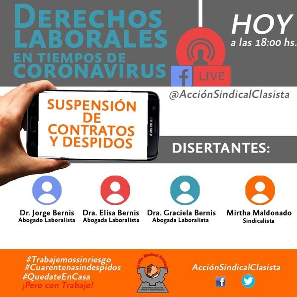 Darán charla virtual sobre suspensión de contratos y despidos - Paraguay Informa