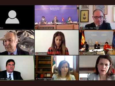 Ministerios de Justicia de Iberoamérica buscan establecer mecanismos de trabajo ante el COVID-19 | .::PARAGUAY TV HD::.