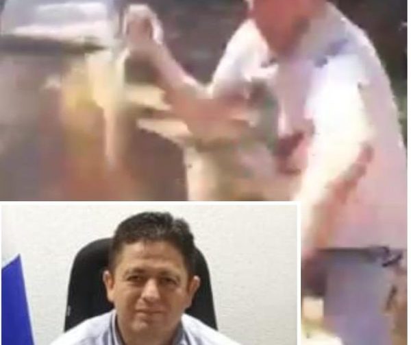 Prepotente concejal intentó arrojar arena a ciudadano que le reclamó asistencia