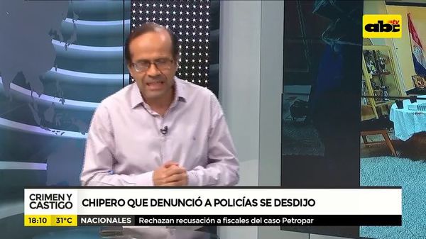 Chipero que denunció a policías se desdijo - Crimen y castigo - ABC Color