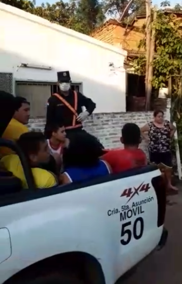 Detenidos por disputar un encuentro deportivo en plena cuarentena