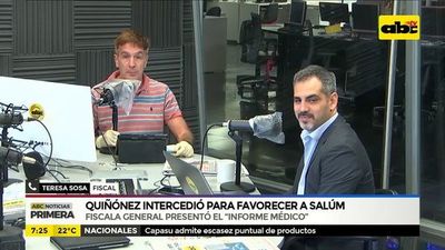 Quiñónez intercedió para favorecer a Salum - ABC Noticias - ABC Color