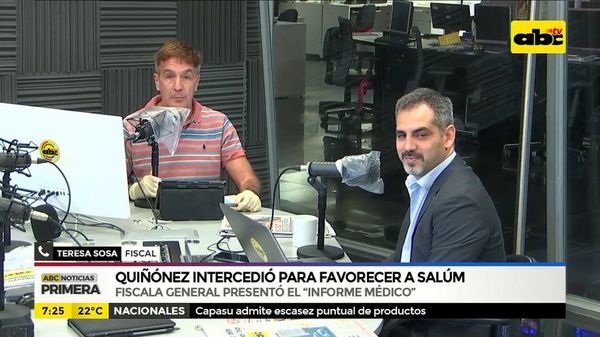 Quiñónez intercedió para favorecer a Salum - ABC Noticias - ABC Color
