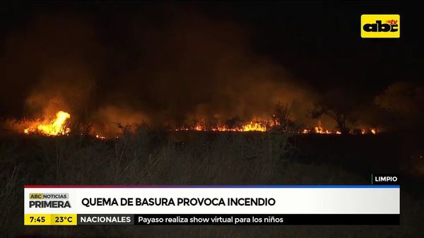 Quema de basura provoca incendio - ABC Noticias - ABC Color