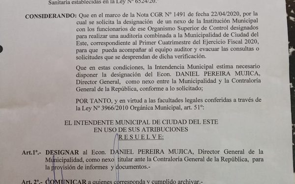 Municipalidad de CDE prepara informes para presentar a la Contraloría