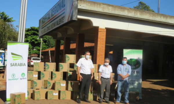 » Empresas del Grupo Sarabia donaron 1.000 litros de alcohol en gel al Ministerio de Salud