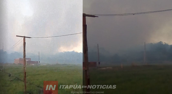 INCENDIO DE PASTIZAL EN KURI’Y CAMBYRETA