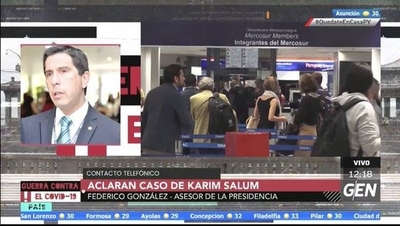 HOY / Federico González, Ministro Asesor de Asuntos Internacionales de la Presidencia, sobre el caso de Karim Salum