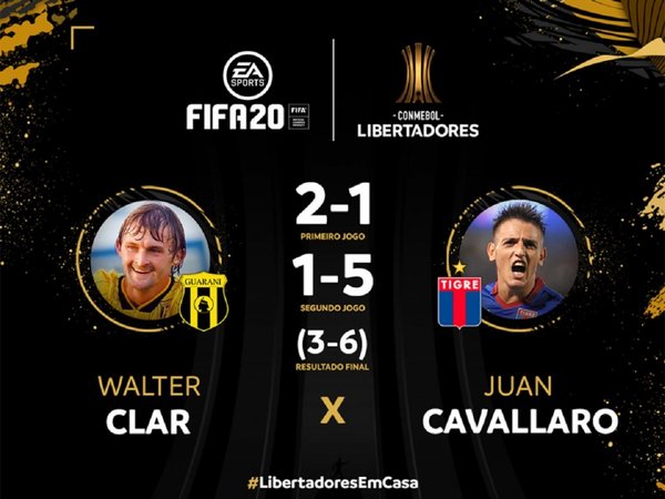 Guaraní y Tigre "cumplen" el partido de la Libertadores en FIFA20