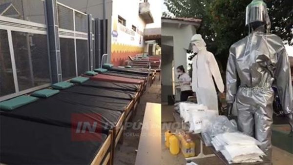 “CHE AJAPO SAN PEDRO DEL PARANÁ” PUSIERON A PUNTO CAMAS PARA EL HOSPITAL DISTRITAL.