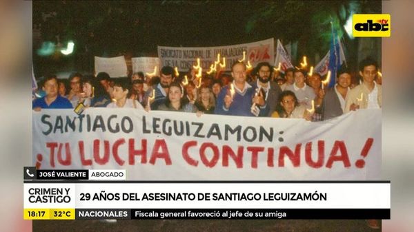 29 años del asesinato de Santiago Leguizamón - Crimen y castigo - ABC Color