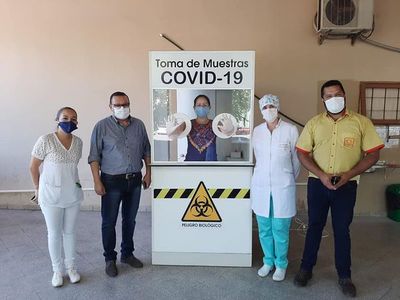 Oviedo y Villarrica cuentan con cabina para toma de muestras COVID-19
