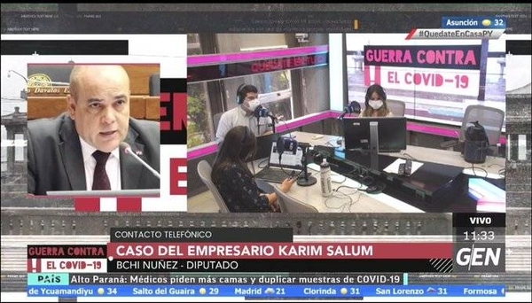 HOY / Diputado Basilio Núñez, comenta su análisis sobre el caso del empresario Karim Salum