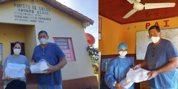 CONCEJALES DE ITAPÚA POTY DONARON EL 100% DE SUS DIETAS PARA COMPRA DE TAPABOCAS. 