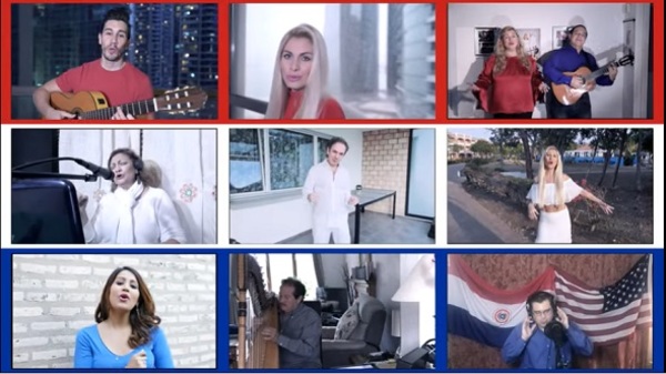 Cantantes paraguayos radicados en el extranjero grabaron un video