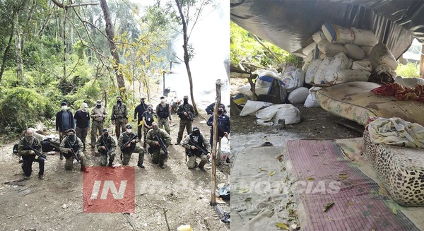 DESTRUYEN 3 CAMPAMENTOS NARCOS Y 7.000 KILOS DE MARIHUANA EN LA RESERVA SAN RAFAEL