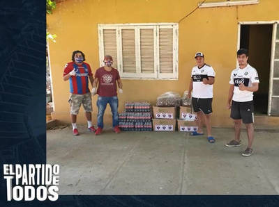 Hinchas de todos los equipos también apoyan al Partido de Todos