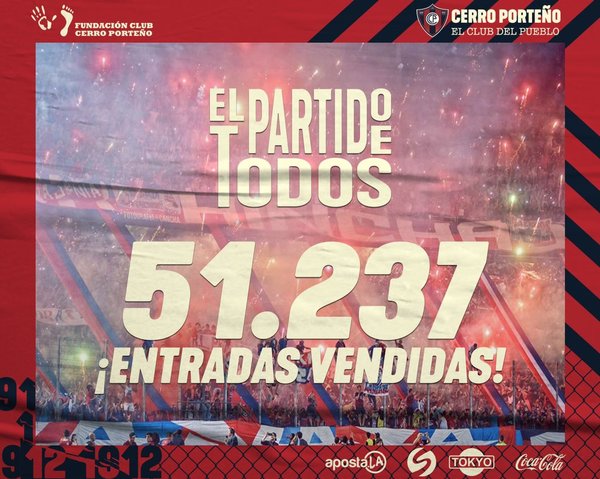 Más de 50.000 entradas vendidas en El Partido de Todos