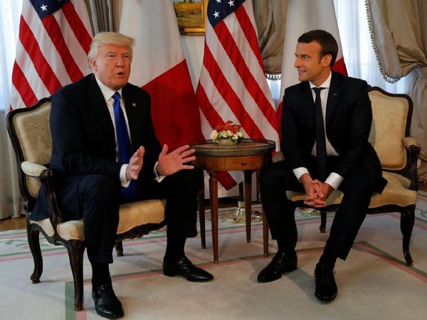 Trump y Macron coinciden en la necesidad de reformar la OMS