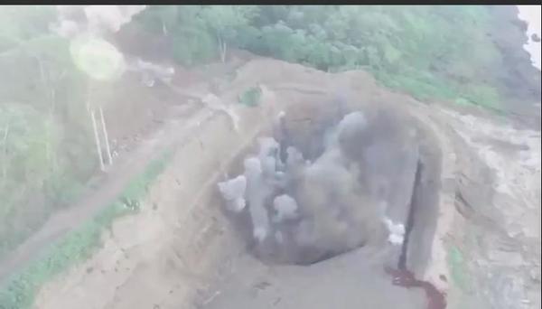 Detonan zona rocosa para seguir con excavación para base del Segundo Puente