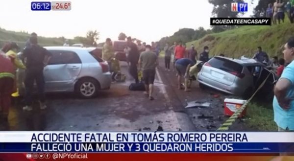 Mujer pierde la vida tras choque frontal en Itapúa