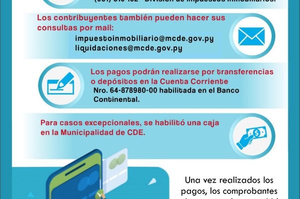 Municipalidad de CDE habilita pago online