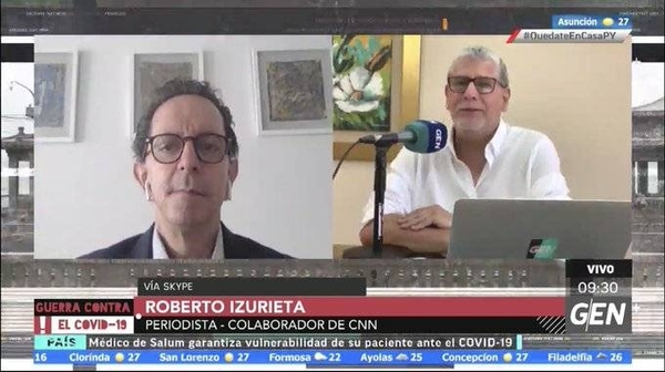HOY / Roberto Izurieta, Periodista - Colaborador de CNN, sobre la situación de Estados Unidos Bandera de Estados Unidos, ante la crisis del coronavirus